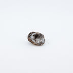 Small brown geode on a white background