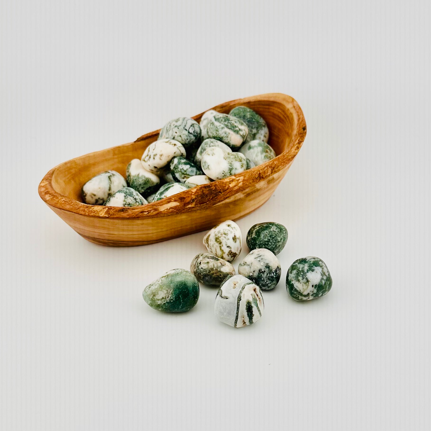 Green Tree Agate Tumble