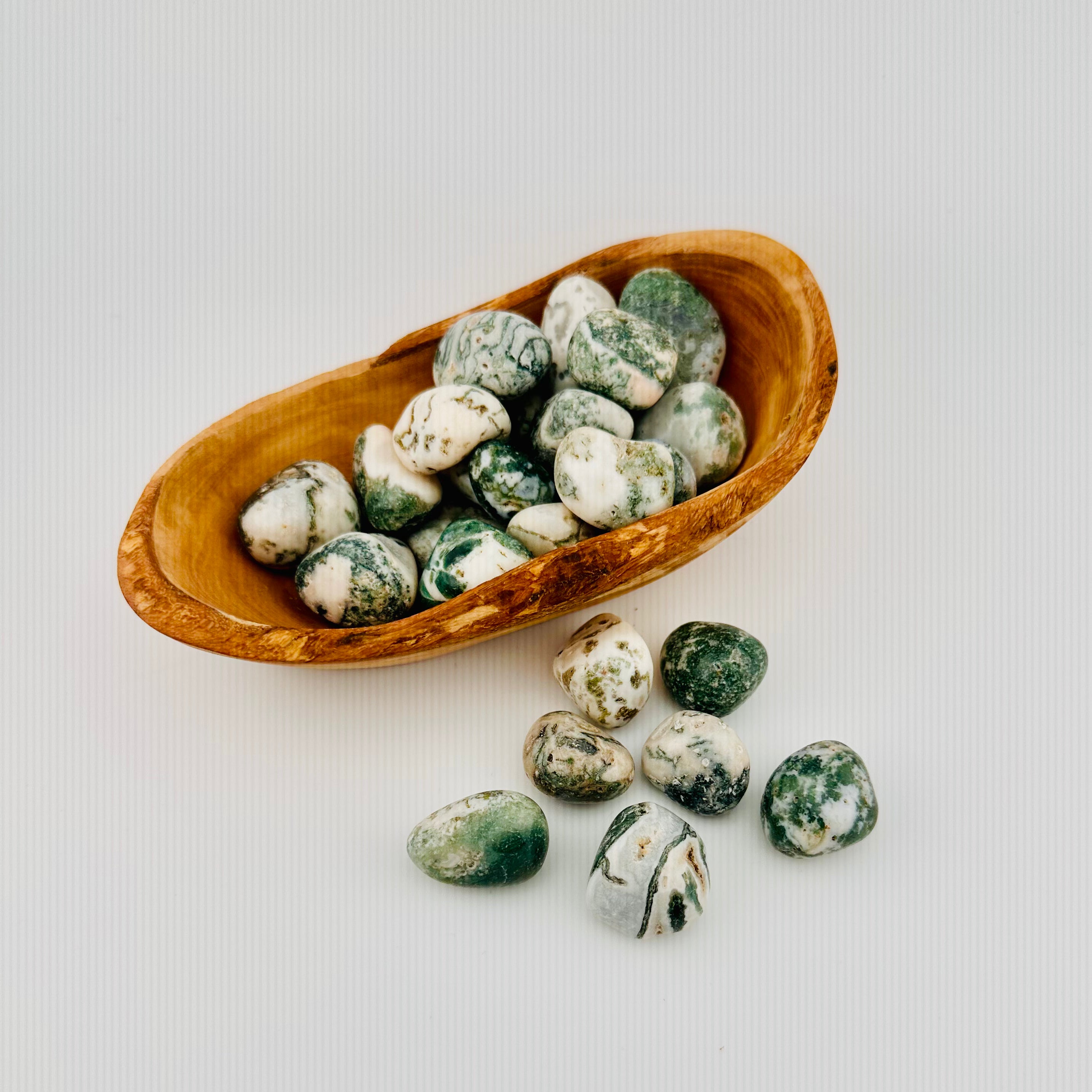 Green Tree Agate Tumble