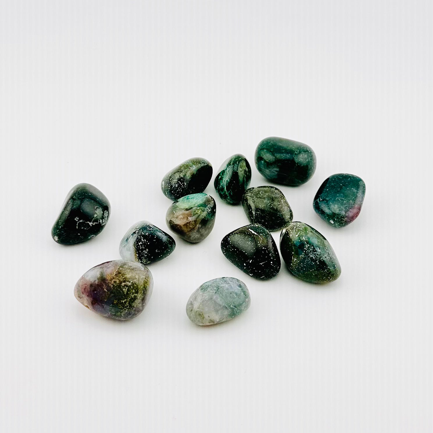 Green Moss Agate Tumble
