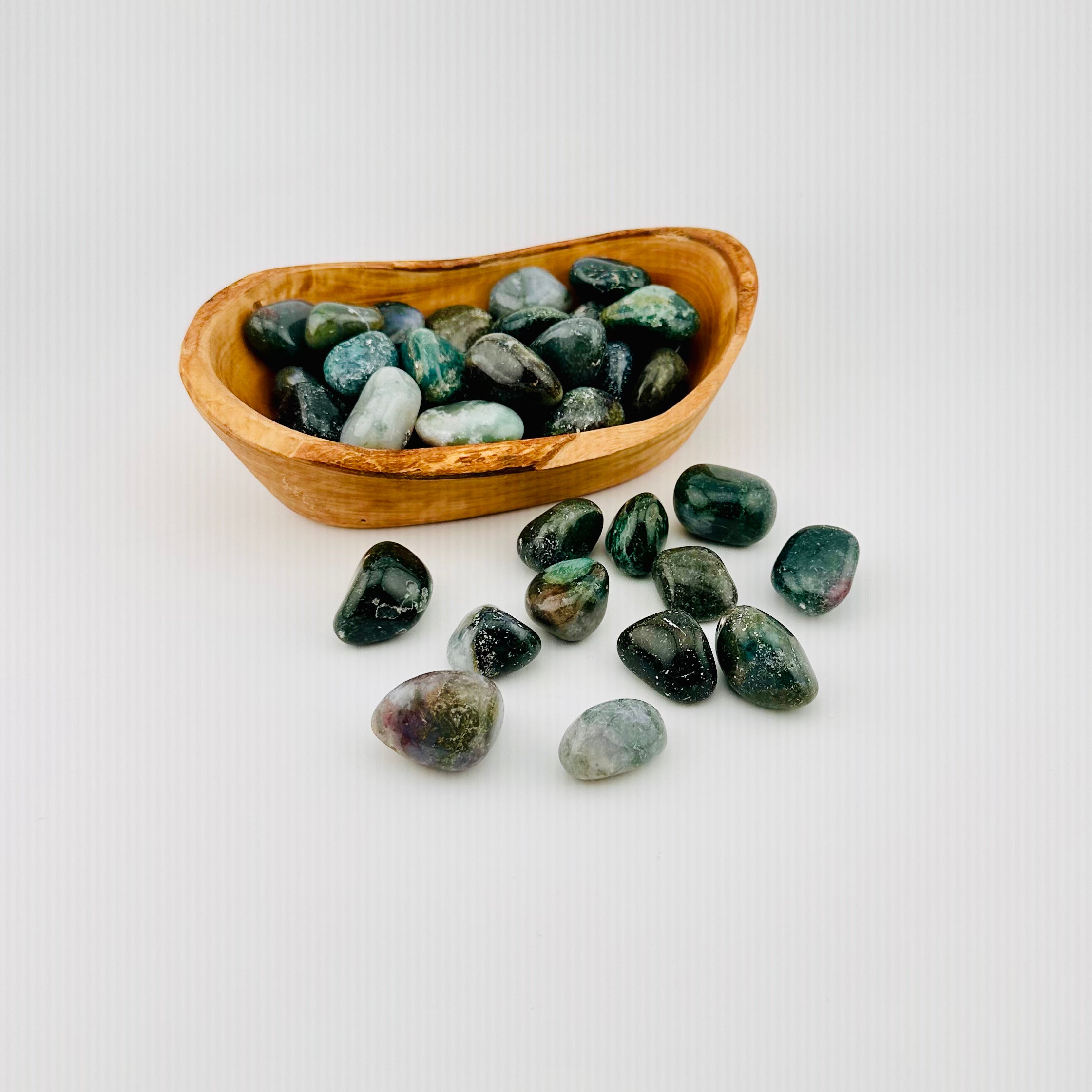 Green Moss Agate Tumble