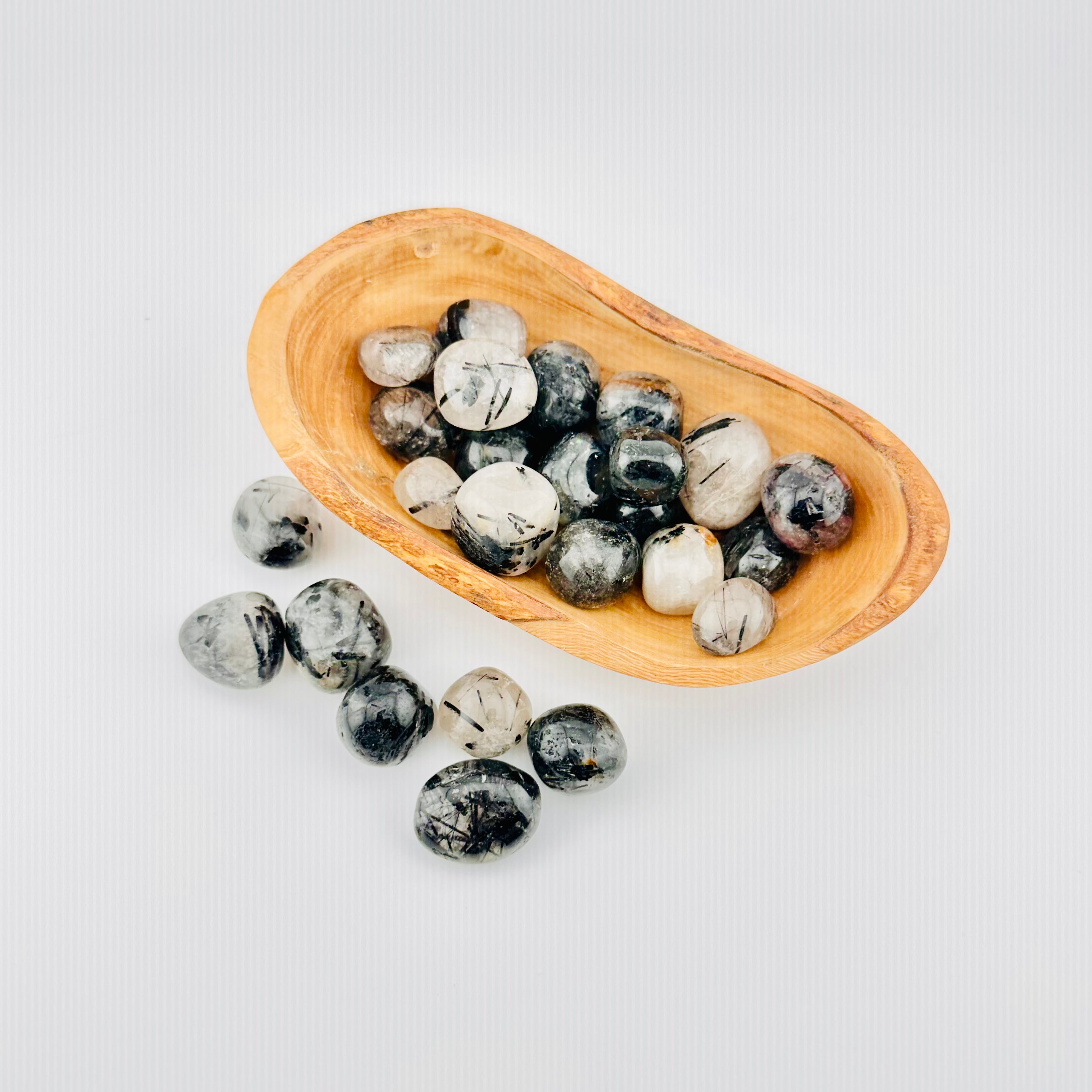 Tourmalinated Quartz Tumble