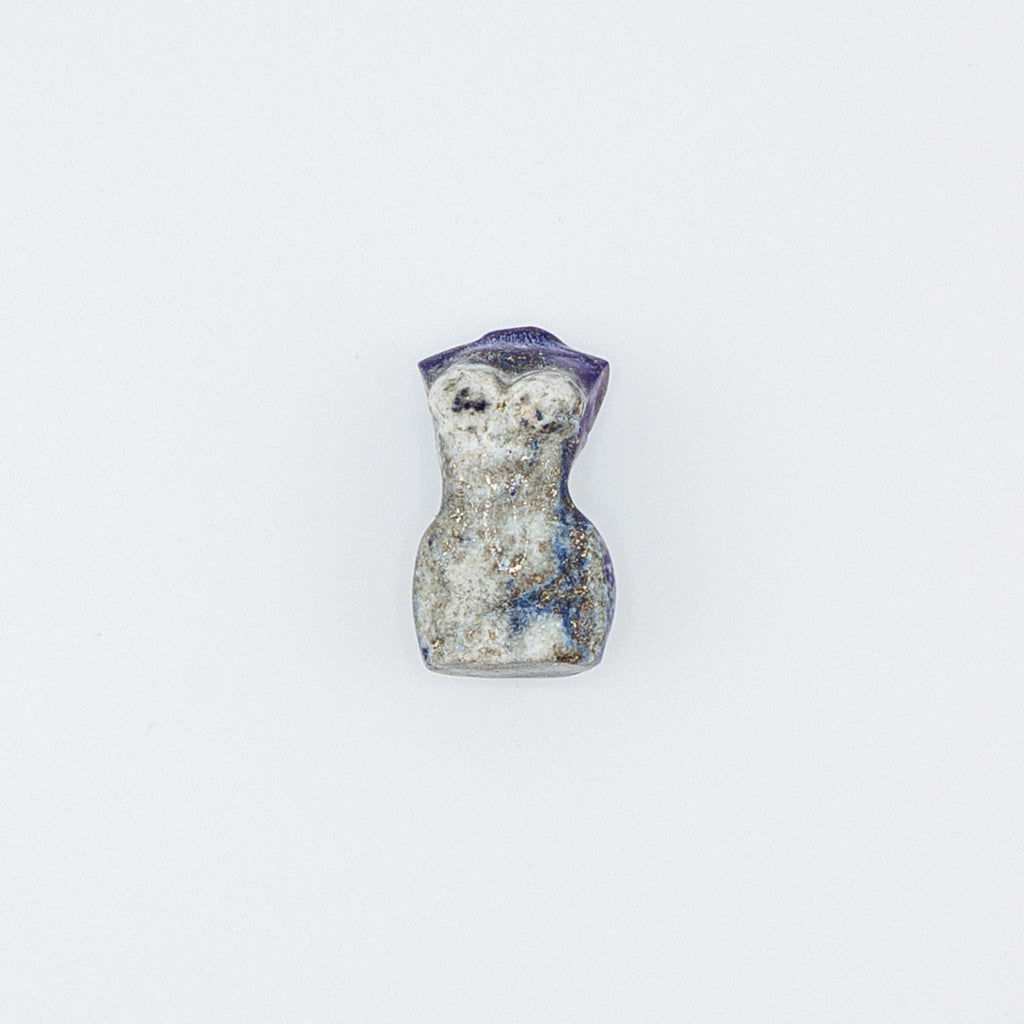 Small stone sculpture on a white background