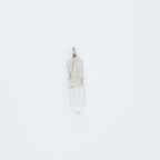 Silver Clear pendant on a white background